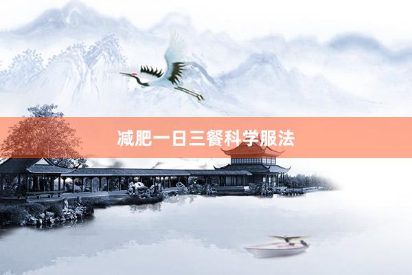 减肥一日三餐科学服法